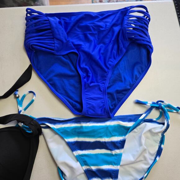 Colorful Swim Bundle Women's XL 7 Pieces 1 Tops & 6 Bottoms / 4 Are NWT - Picture 6 of 14